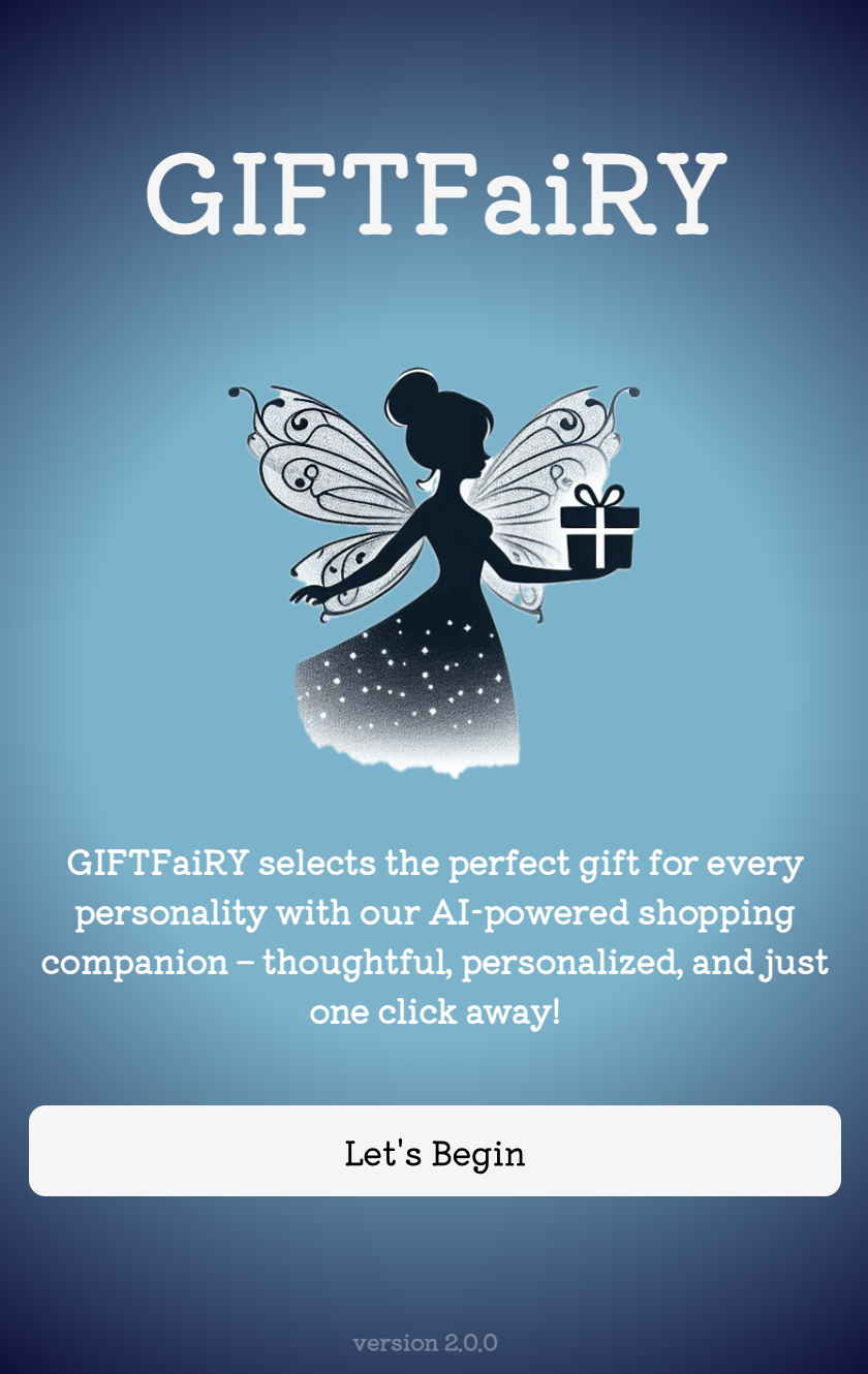 Gift Fairy Web App Preview